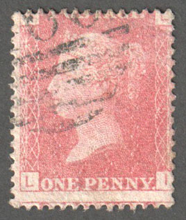 Great Britain Scott 33 Used Plate 95 - LI - Click Image to Close